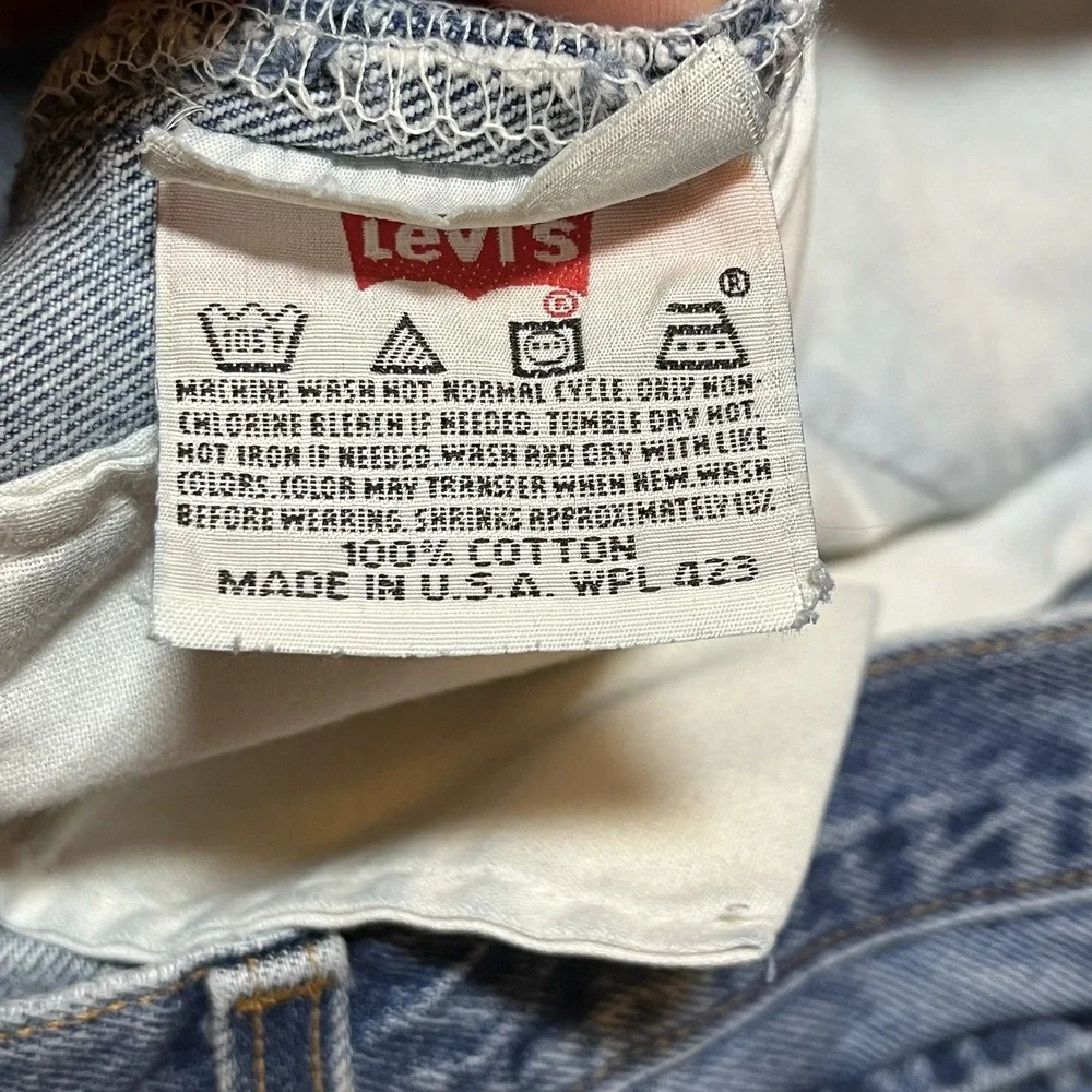 Vintage Levis 501xx Jeans 40x34 39x31 Made In the USA Button Fly Denim 90's FLAW